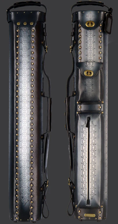 Instroke Saddle D05 Black 2x4 Pool Cue Case - 24D05BK - Image 2