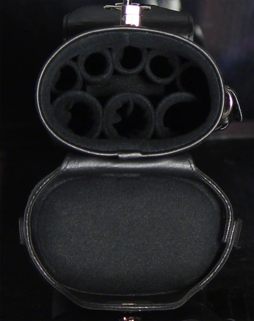 Instroke Geo Leather Black/Blue 3x5 Pool Cue Case - GEO3X5BBL - Image 3