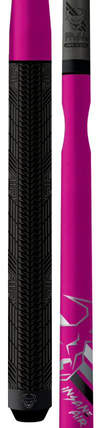 Bull Carbon Pink Perfection Insane Air Jump Cue with Multi-Zone Sport Grip Wrap - Image 6