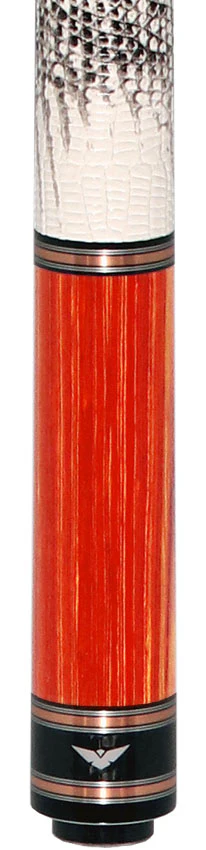Cueroc Galaxy Dymond Tulipwood Pool Cue with Ring-Tailed Lizard Wrap - Image 2