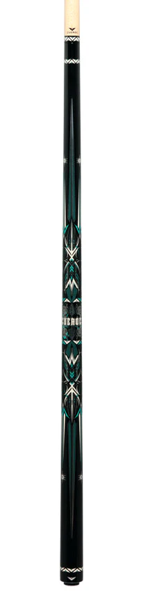 Cueroc Storm 2 Black and Green Graphic No Wrap Pool Cue - Image 6
