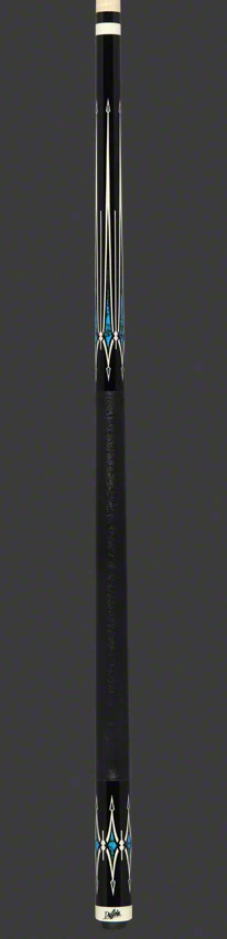 Dufferin Black Turquoise Pool Cue - D355 - Image 4