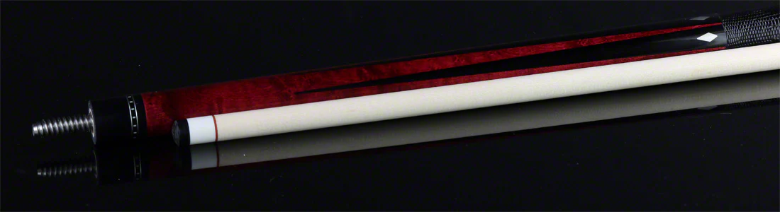 McDermott  G Series Burgundy Stained Maple with Black Points  Pool Cue - G515 - Image 3