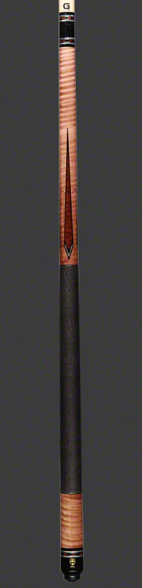 McDermott G Series Walnut Stained Curly Maple Forearm with Snakewood Points Pool Cue - G611 - Image 4