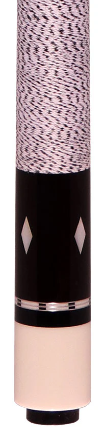 Balabushka GB Series Brown Stained Birdseye Maple  and 8 Ebony Points with Ivorine Inlays Pool Cue with Irish Linen Wrap - Image 4
