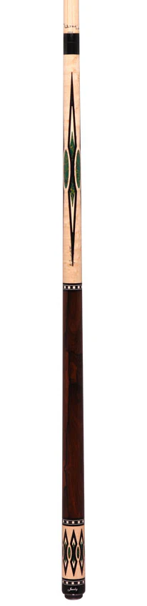 Jacoby HBV2 Series Birdseye Maple with Arizona Jade Inlays and Ziricote Wrap Pool Cue - Image 6