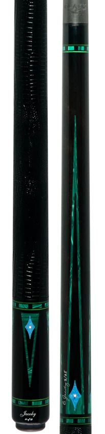 Jacoby Nova Ebony and Malachite Custom Pool Cue with 12.7mm Jacoby Black V4 Carbon Shaft and Ultra Pro Shaft - Image 5