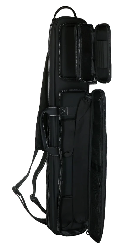 Jacoby Silver Fox Butterfly 2.0 Gray 4x8 Soft Pool Cue Case - JCSFB4X8GY - Image 4