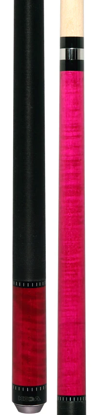 KODA Hot Pink-Stained Maple Pool Cue with Linen Wrap - Image 5