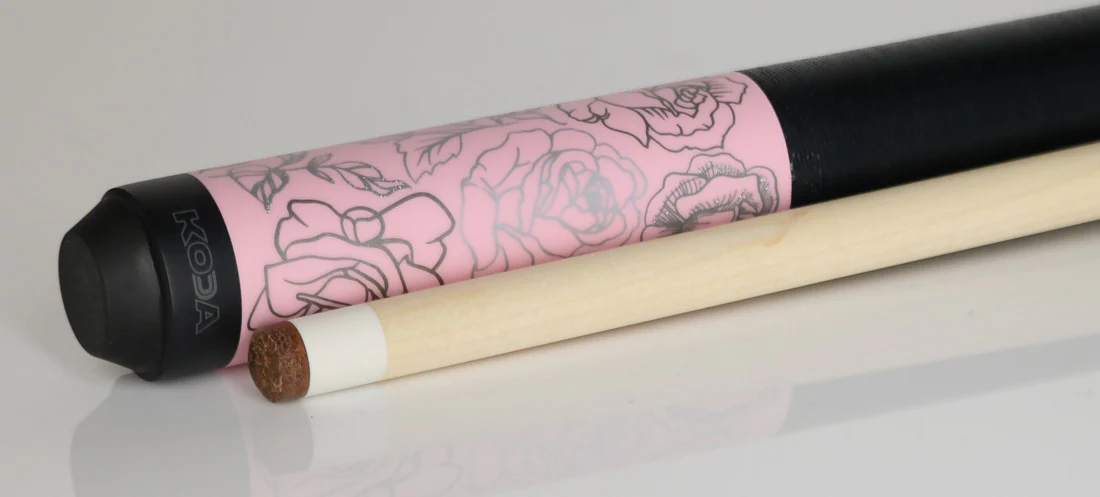 KODA Pink Rose Graphic Pool Cue - KDV30PK - Image 3