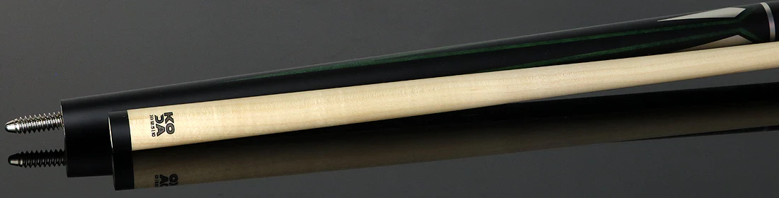 KODA Matte Black with Green and Silver Graphic Pool Cue - KD47GN - Image 4