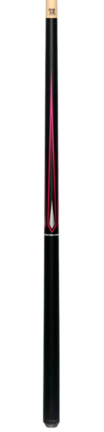 KODA Matte Black with Pink and Silver Graphic Pool Cue - KD47PK - Image 10