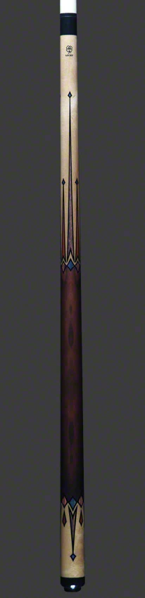 Lucky Hard Rock Maple and 8 Point Graphic No Wrap Pool Cue - L76 - Image 4