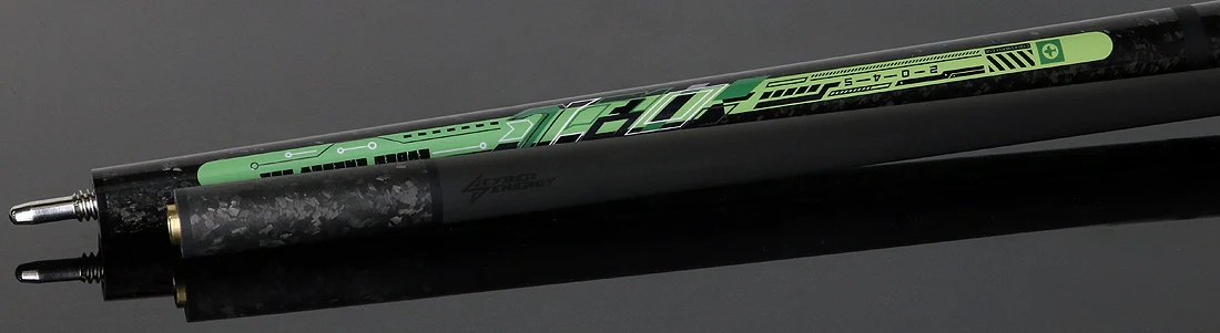 Little Monster Cyber Energy Environment Green No Wrap Break/Jump Cue with Carbon Fiber Shaft - Image 4
