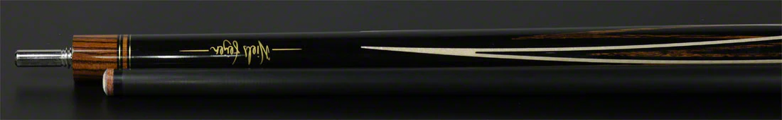 Longoni Niels Fijen Flame Irish Linen Pool Cue with Luna Nera American Pure Graphite Shaft - LG24742 - Image 5