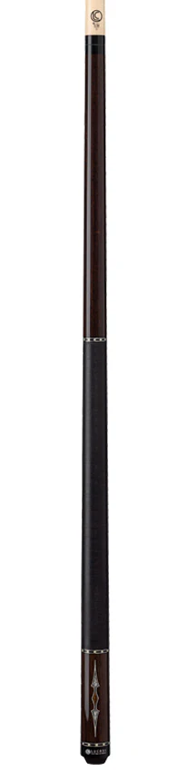 Lucasi Custom Black Palm & Bocote/White Recon Pool Cue with Black Linen Wrap - Image 4