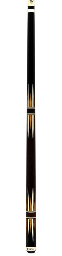 Lucasi Midnight Black White and Zebrawood Points Limited Edition Pool Cue - LUX72 - Image 6