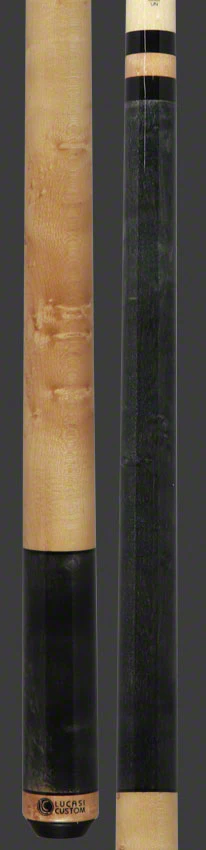 Lucasi Zero Flexpoint Smoke Grey Birdseye with Natural Maple Wrapless Handle Cue - LZC5 - Image 3