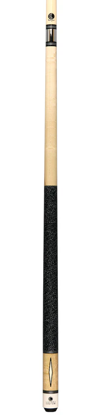 Lucasi  Zero Flexpoint Natural Birdseye Maple with Imitation Bone Inlays and Black and White Linen Wrap Pool Cue - LZD2 - Image 4
