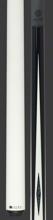 Lucasi Pinnacle White & Black Sneaky Pete Play Cue - LPSP - Image 3