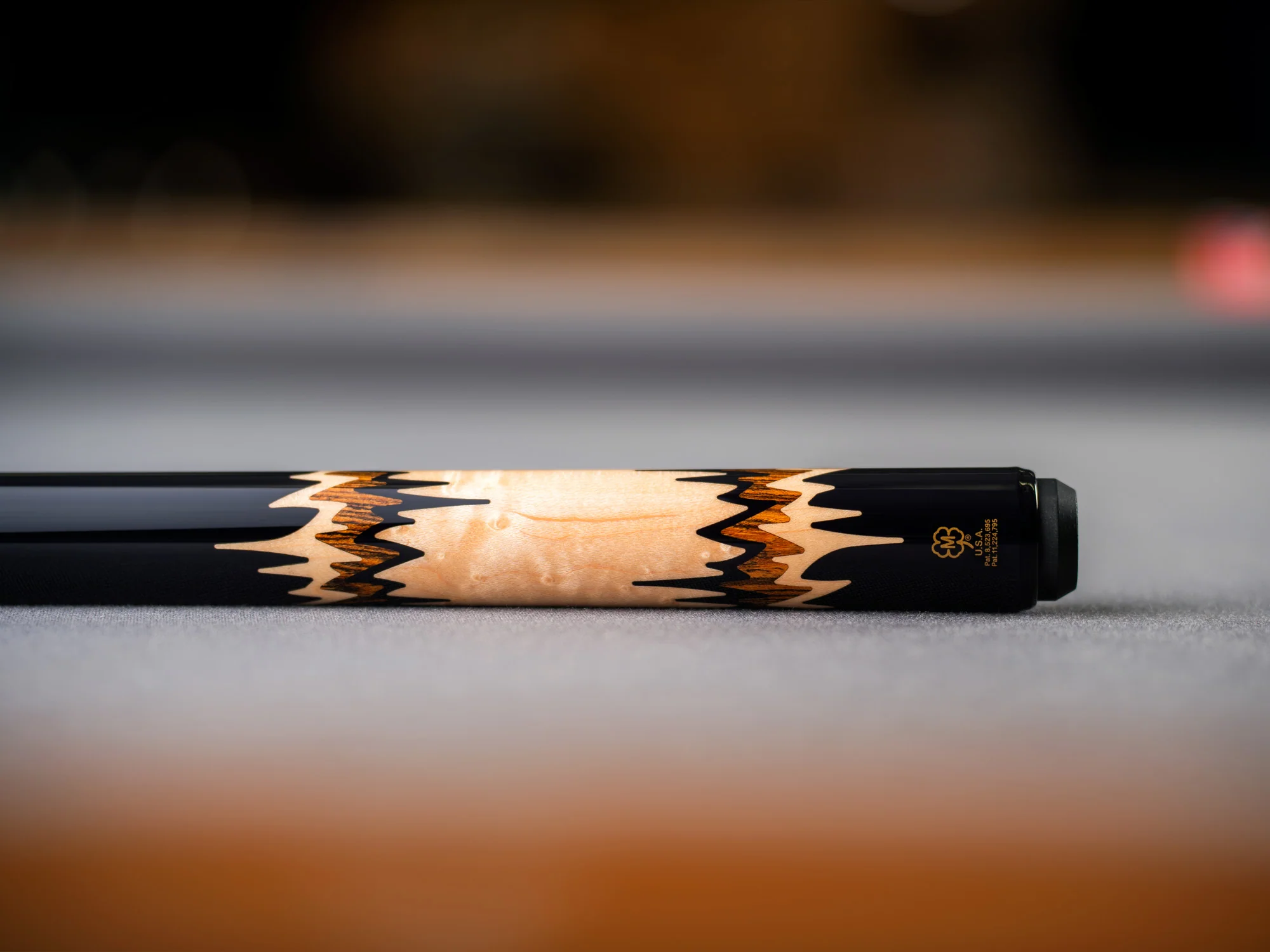 McDermott 50th Anniversary Series Black Urethane with Birdseye Maple and Bocote Inlays Cue with i2 Shaft and Commemorative 1x1 Case - Image 7