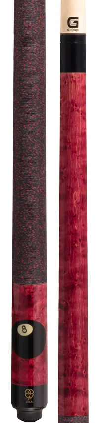McDermott Burgundy/Walnut Stained Maple with 8 Ball Cue of the Month with G-Core Shaft - Image 5