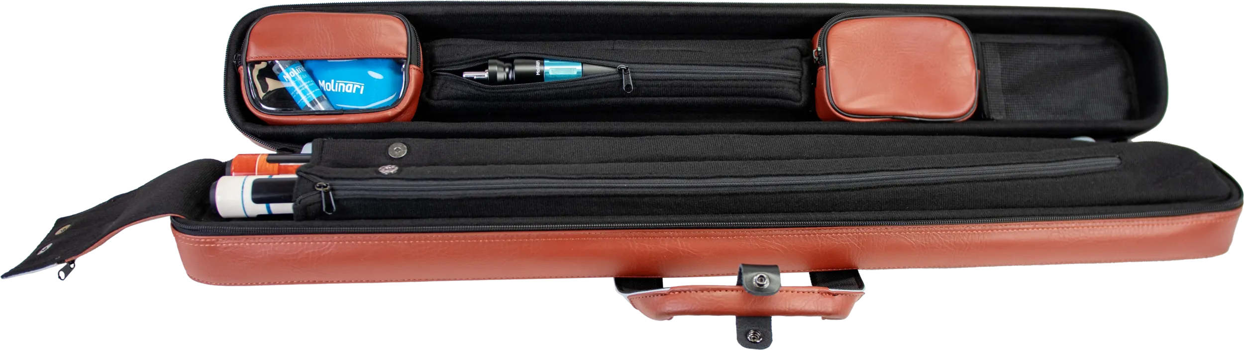 Molinari Flat Butterfly 2x4 Soft Case - Brown / Light Blue - Image 8