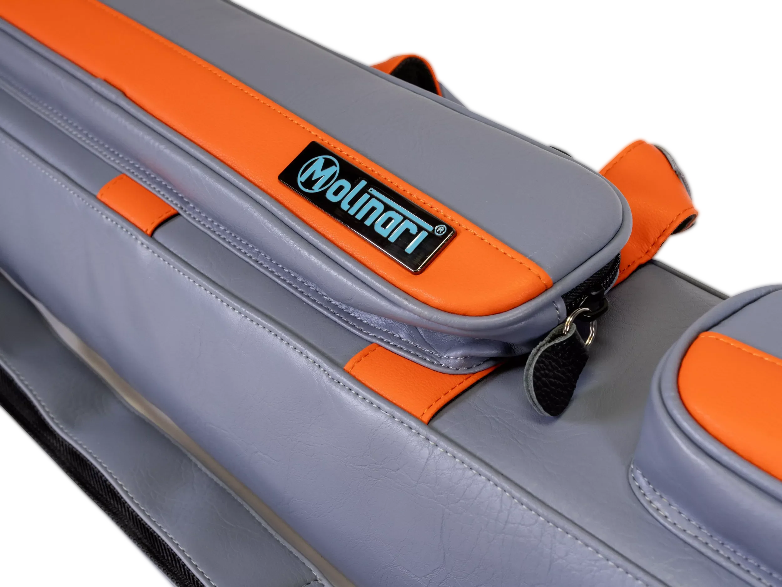 Molinari Flat Butterfly 2x4 Soft Case - Gray / Orange - Image 12