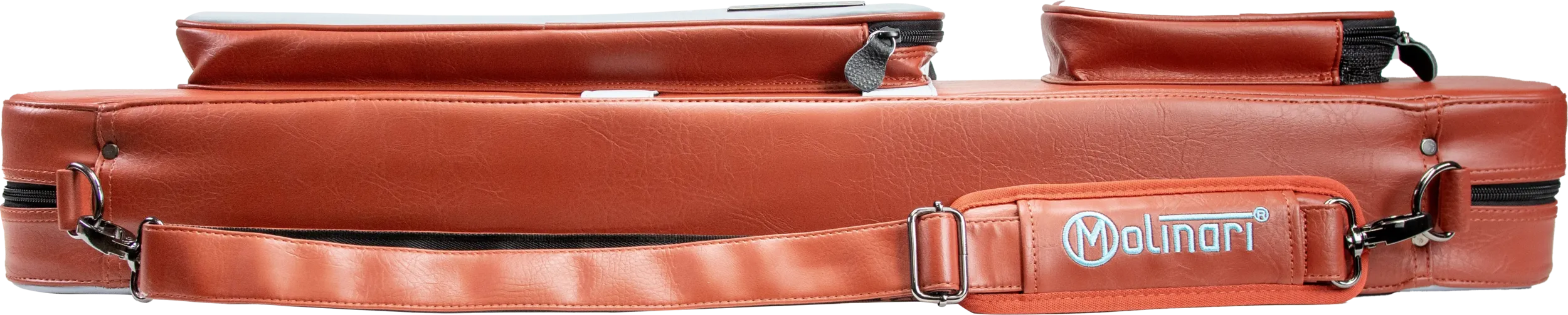 Molinari Flat Butterfly 3x6 Soft Case - Brown / Light Blue - Image 5