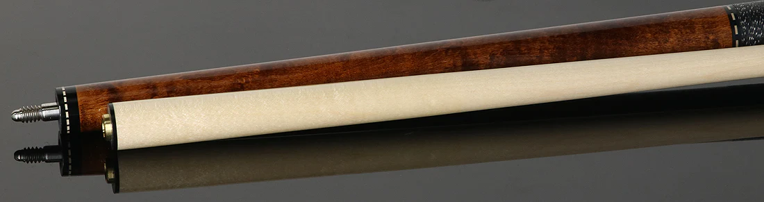 Pechauer JP Series JP03T Chestnut-Stained Maple Pool Cue with Linen Wrap - Image 4
