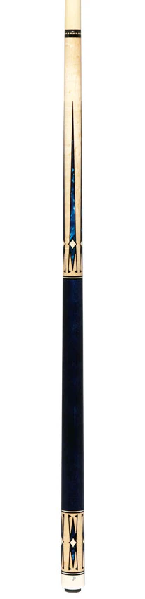 Pechauer JP Series JP20T No-Stained Maple with Sim. Ebony Framed Blue Pearl Points No Wrap Pool Cue - Image 6