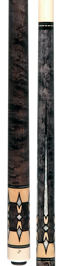Pechauer JP Series JP24T Smoke-Stained Maple with Pearl Point Inlays No Wrap Pool Cue - Image 5