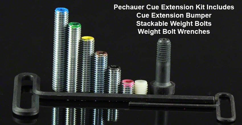 Pechauer Pool Cue Extension with weight kit - Image 3