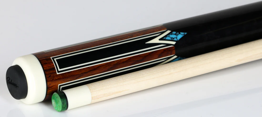 Pechauer Pro Series P17R Cocobolo with Sim. Ebony/Ivory Points and Ebony Stained Maple Wrapless Pool Cue - Image 3