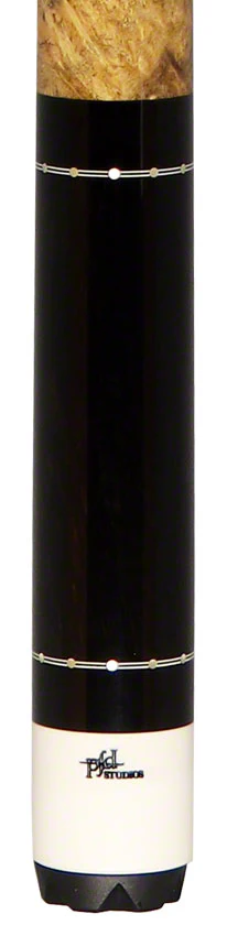 PFD Studios Custom Ebony and Burl Wood Cue - Image 4