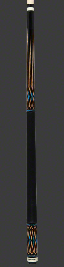 Players Exotic Series Black Palm and Blue Recon Graphic Pool Cue - E2331 - Image 4