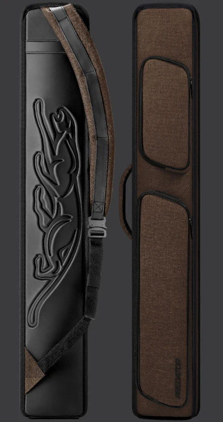 Predator Metro Nylon Brown Top Zip 3x5 Hard Pool Cue Case - NYL3B5SBRNH - Image 2