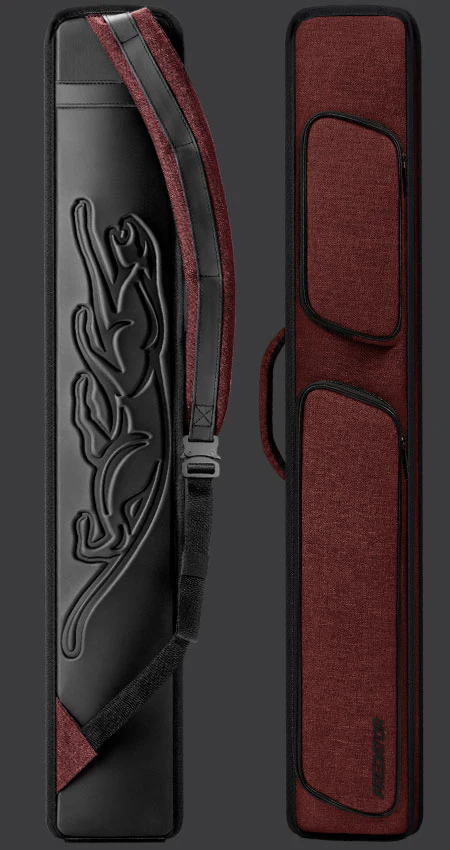 Predator Metro Nylon Red Top Zip 3x5 Hard Pool Cue Case - NYL3B5SREDH - Image 2