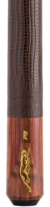 Predator P3 Prowler Rosewood with Rengas Stripes Pool Cue with Brown Lizard Grain Leather Wrap - Uniloc - Image 2