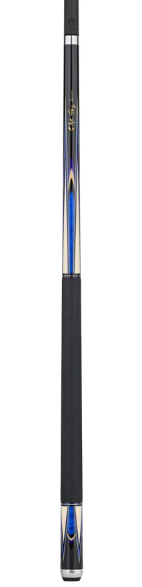 Predator Sang Lee 2-3 Black with Blue / Maple / Black / Purple / Ivorine Butterfly Points Limited Edition Pool Cue - Radial with Luxe Leather Wrap - Image 4
