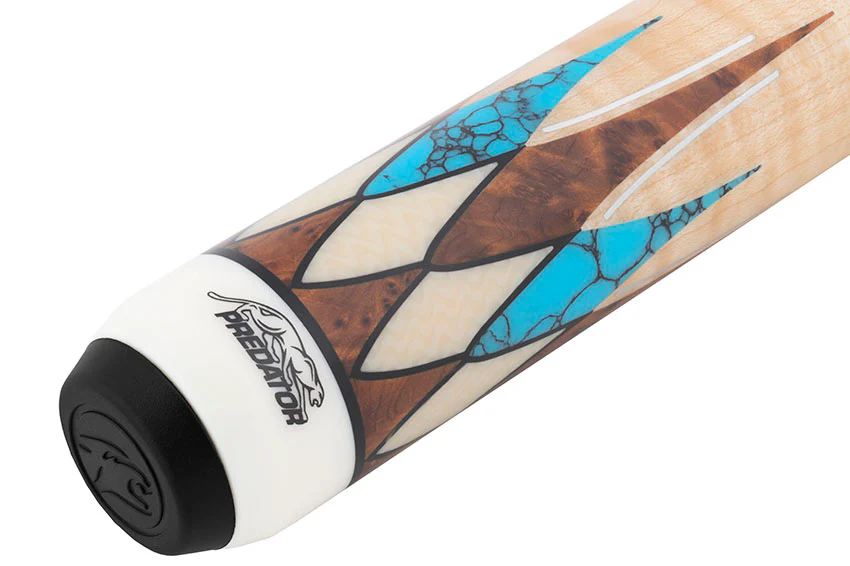 Predator Virtuoso Series Curly Maple with 8 Turquoise and Thuya Points No Wrap Pool Cue - Uni-Loc - Image 10