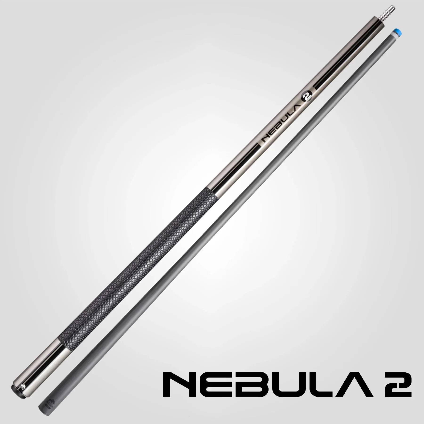 Rhino Nebula 2 Charcoal Gray Carbon Pool Cue with Sports Wrap - Image 8