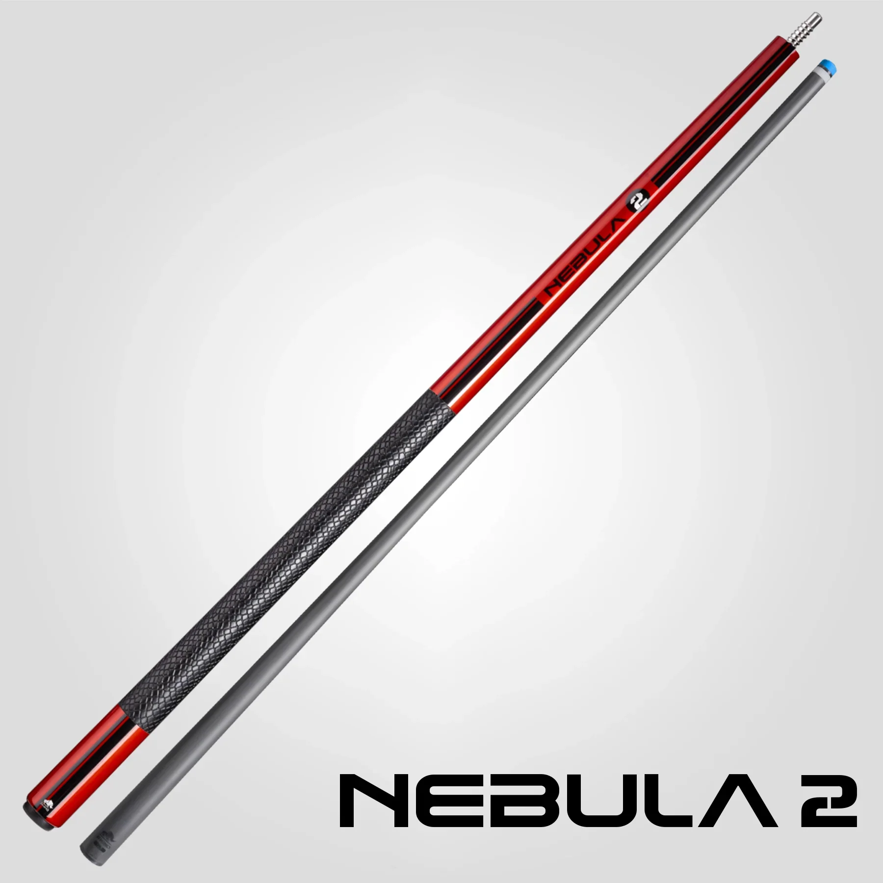 Rhino Nebula 2 Crimson Red Carbon Pool Cue with Sports Wrap - Image 8