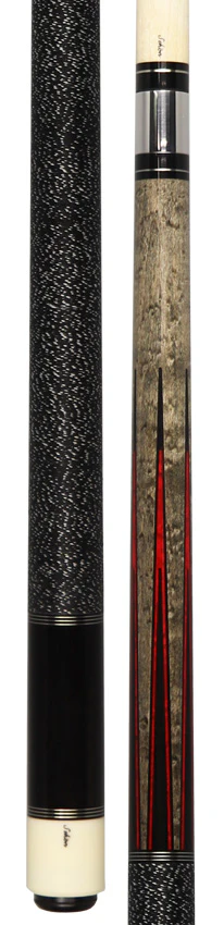 Schon STL Series Gray Stained with Red Points Pool Cue - STL6GYRD - Image 5