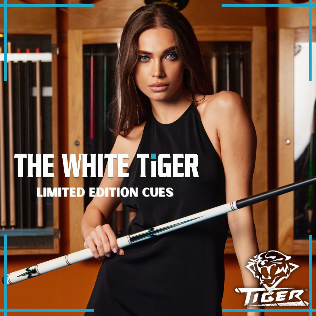 Tiger Limited Edition White Tiger Pool Cue - Fortis Pro Carbon Fiber Shaft And Tiger 1x1 Case - WT-1P - Image 4