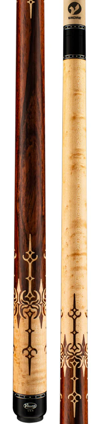 Viking B Series Khaki-Stained Birdseye Maple with East Indian Rosewood Inlays Play Cue - B8501-DIS - Image 3
