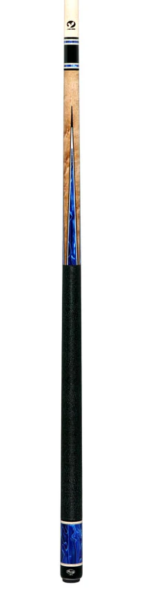 Viking Twilight Series Khaki-Stained Birdseye Maple with Cerulean Tide Premium Pearl Points Play Cue - Image 6