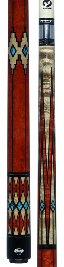 Viking Two-Feather Four Corners Pool Cue with Vikore Shaft - New Design - Image 5