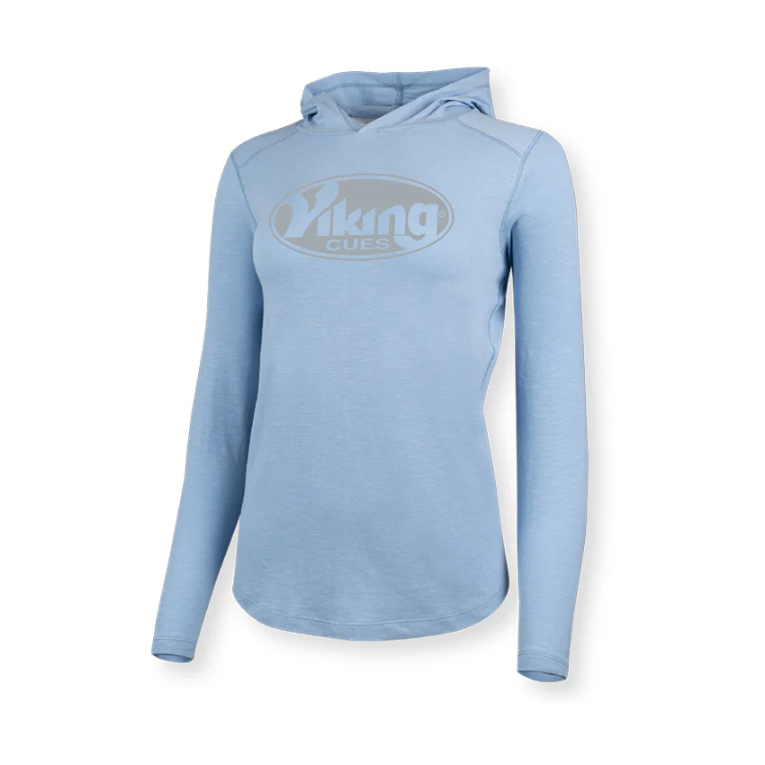 Viking Women's Fireside Sky Blue Hoodie - Image 5